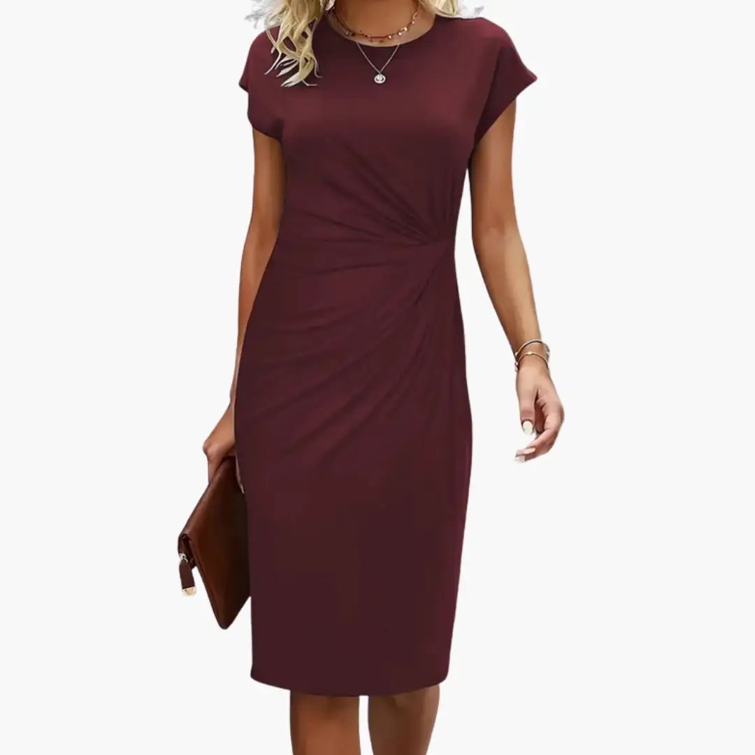 Rosalind | Ruched Bodycon Midi Dress