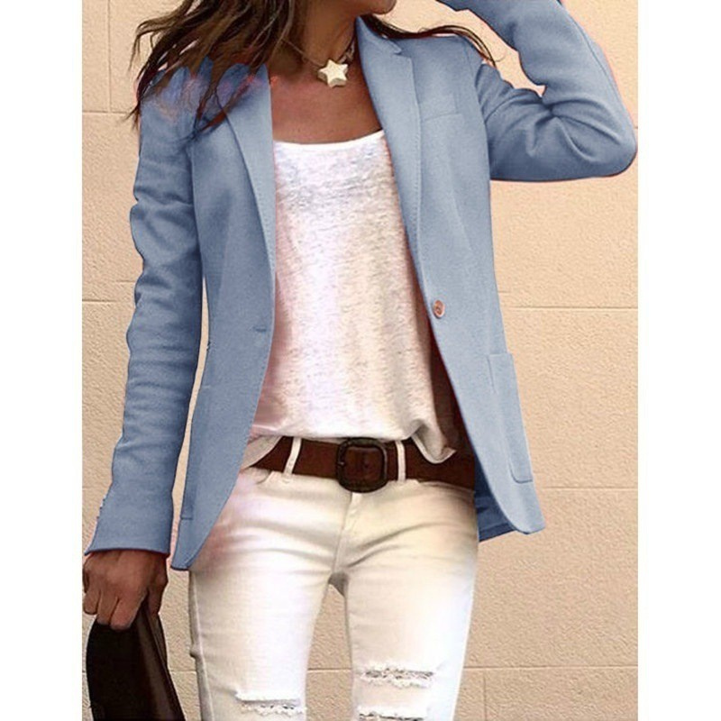 Sabelline women's notch-lapel one-button blazer