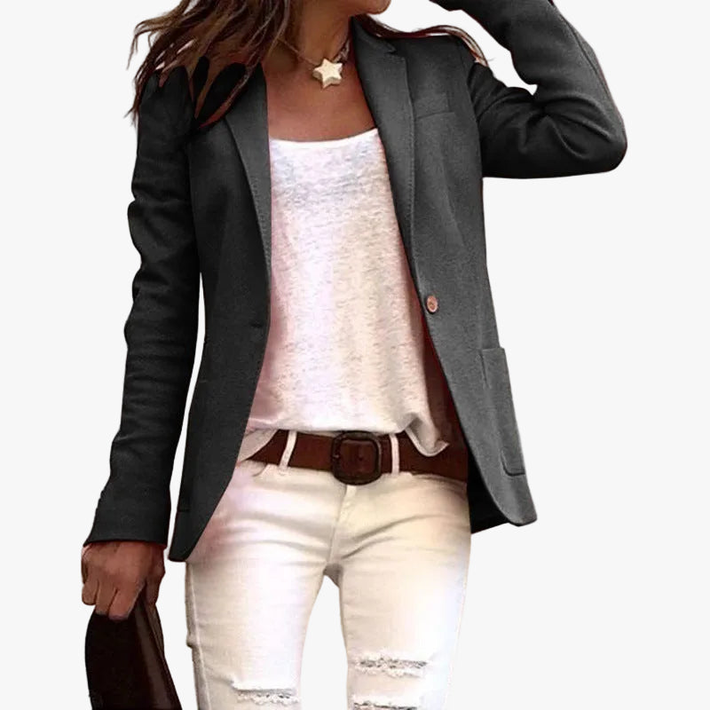 Sabelline women's notch-lapel one-button blazer