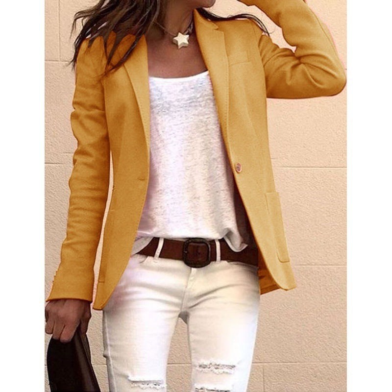 Sabelline women's notch-lapel one-button blazer