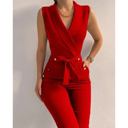 Seraphina | Sleeveless V-Neck Jumpsuit