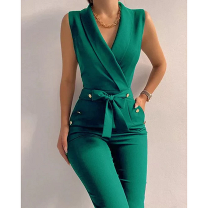 Seraphina | Sleeveless V-Neck Jumpsuit