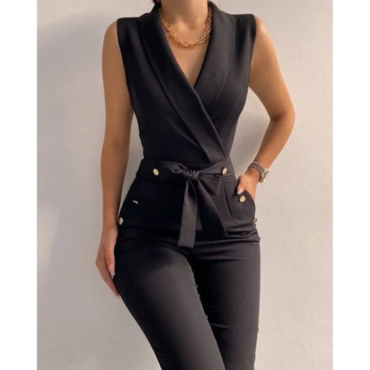 Seraphina | Sleeveless V-Neck Jumpsuit