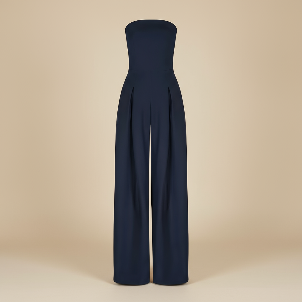 Isla | Strapless Wide-Leg Jumpsuit