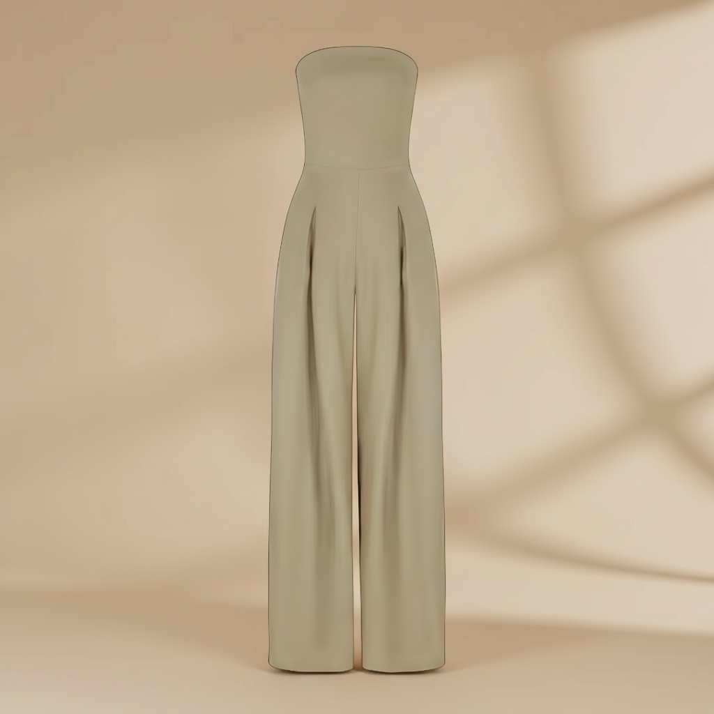 Isla | Strapless Wide-Leg Jumpsuit