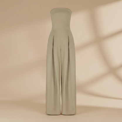 Isla | Strapless Wide-Leg Jumpsuit