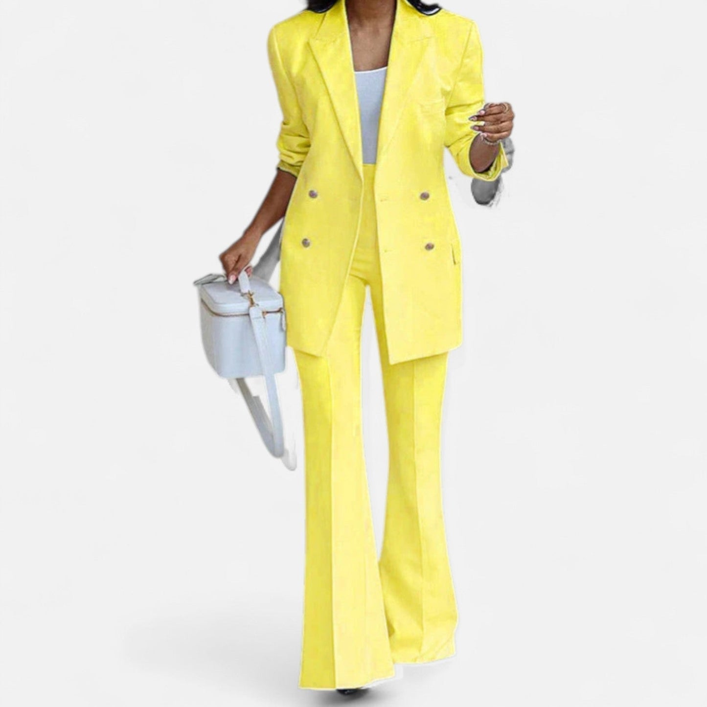 Coraline | Double Breasted Blazer & Flared Trouser Suit