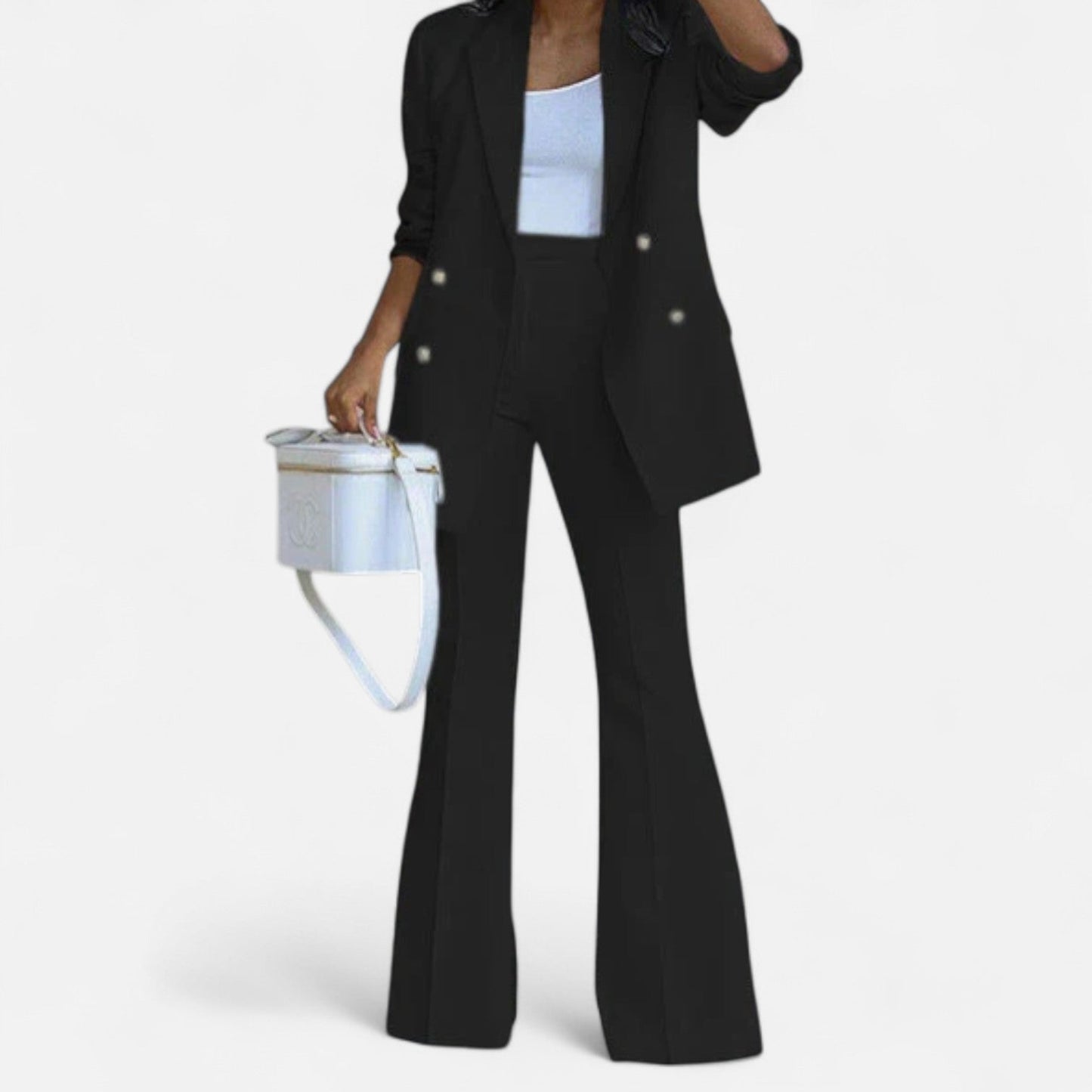 Coraline | Double Breasted Blazer & Flared Trouser Suit