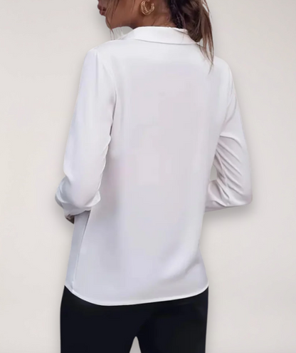 Tailored collared top, styled view