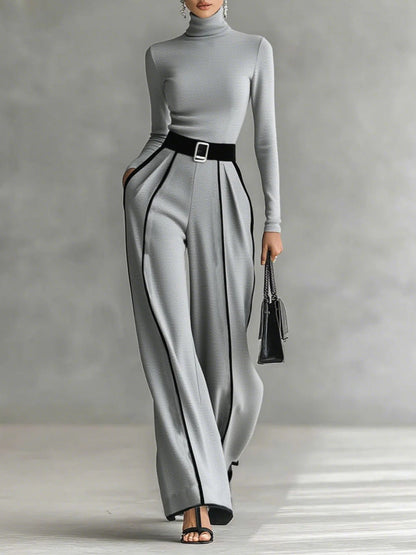 Two-piece pants set front view