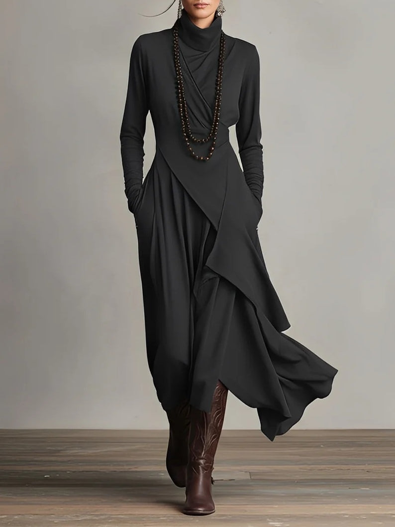 Hattie high-neck wedding guest maxi dress view 4