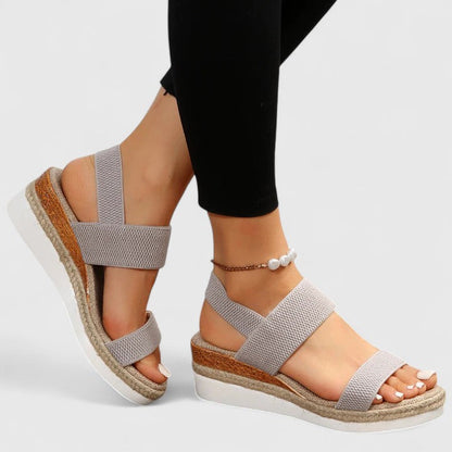 Shelby arch support sandals styling angle