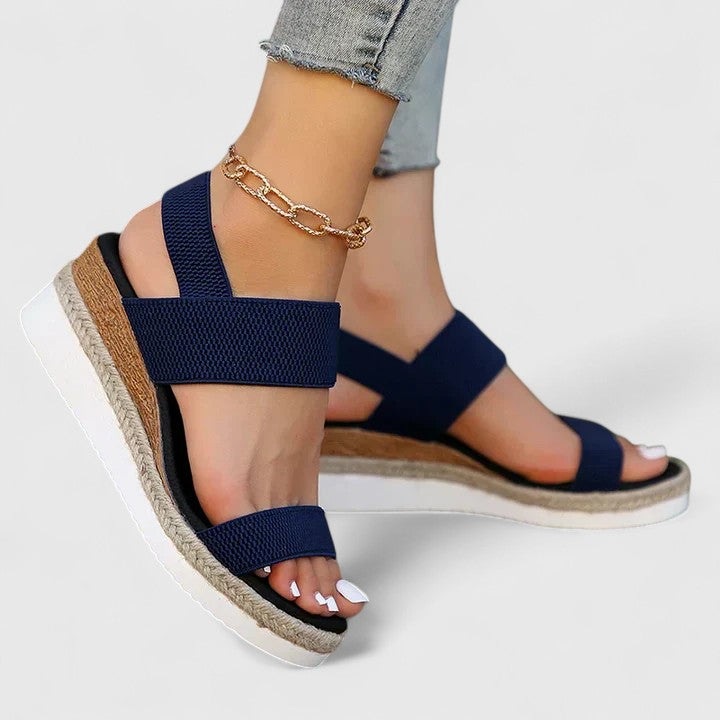 Shelby comfort sandals close up detail