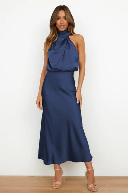 Marla | Belted Midi Cocktail Dress