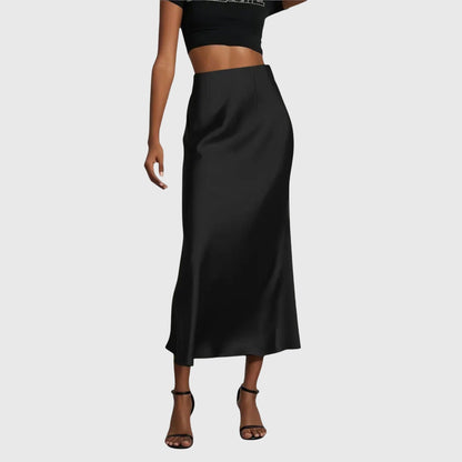 Fishtail skirt in black colourway