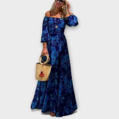 Junelle | Floral Off-Shoulder Smocked Maxi Dress
