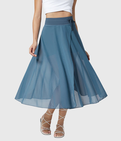 Melanie | High-Waist Pleated Midi Skirt