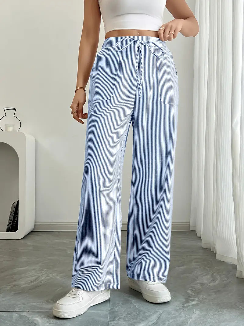 Bexley | Striped Wide-Leg Trousers