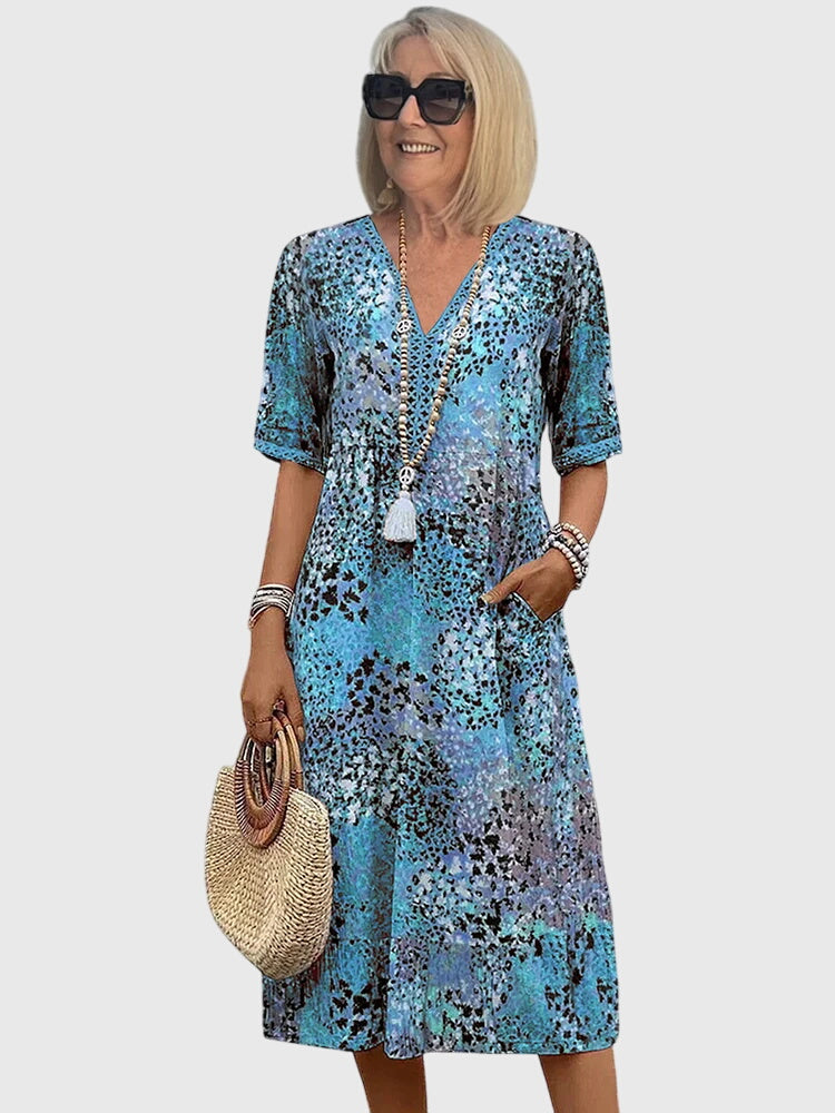 Brielle | Floral Midi Summer Dress