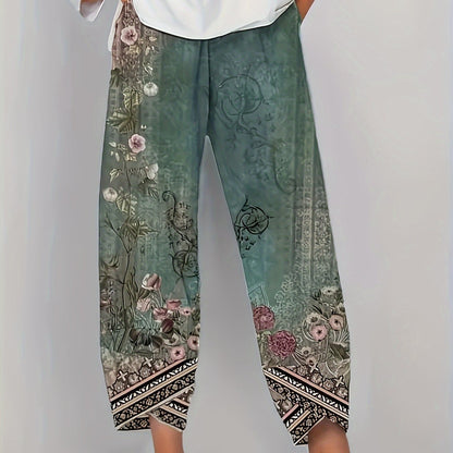 Botanical cropped trousers, additional view
