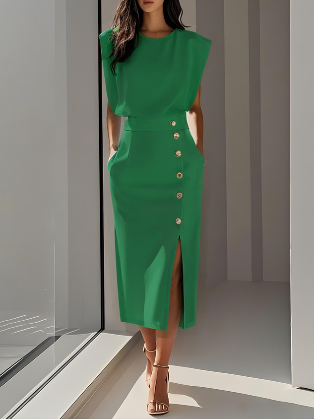 Marcella | Sleeveless Bodycon Midi Dress