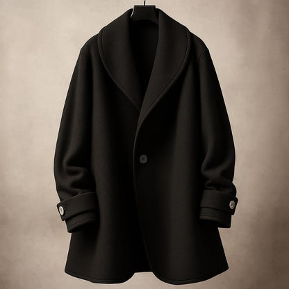 Gwyneth oversized swing coat with contrast lapels, view 7