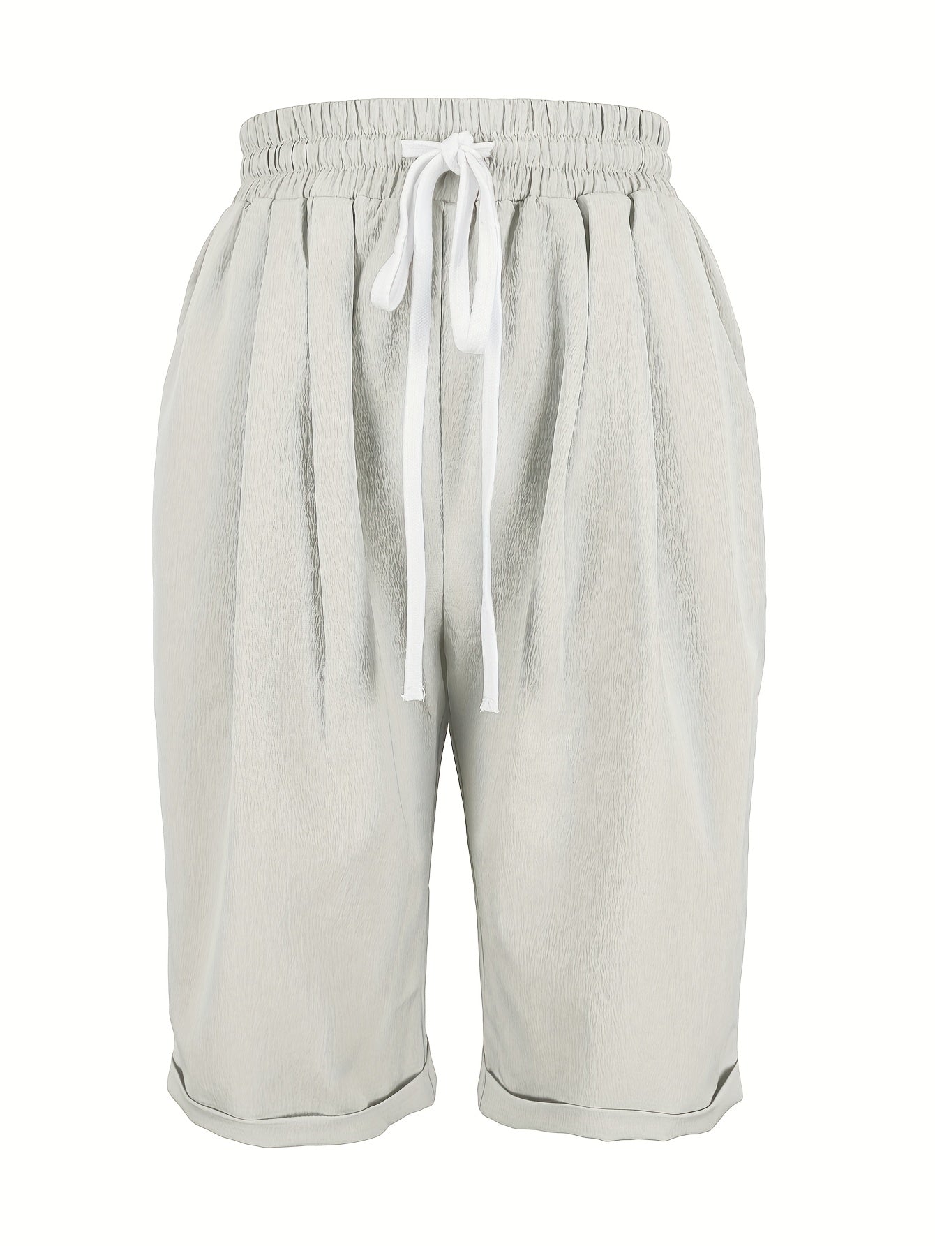 Nicole | Casual Flowy Drawstring Capri Pants