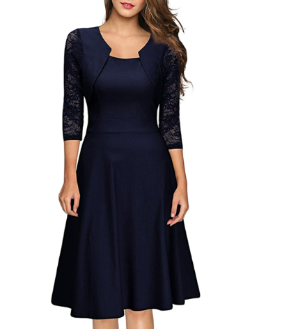 Red occasion midi dress with bolero
