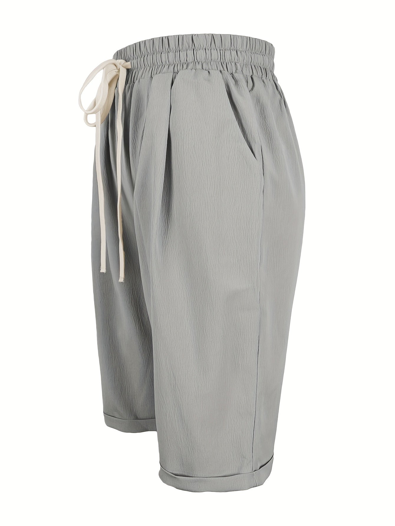 Nicole | Casual Flowy Drawstring Capri Pants