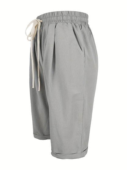 Nicole | Casual Flowy Drawstring Capri Pants