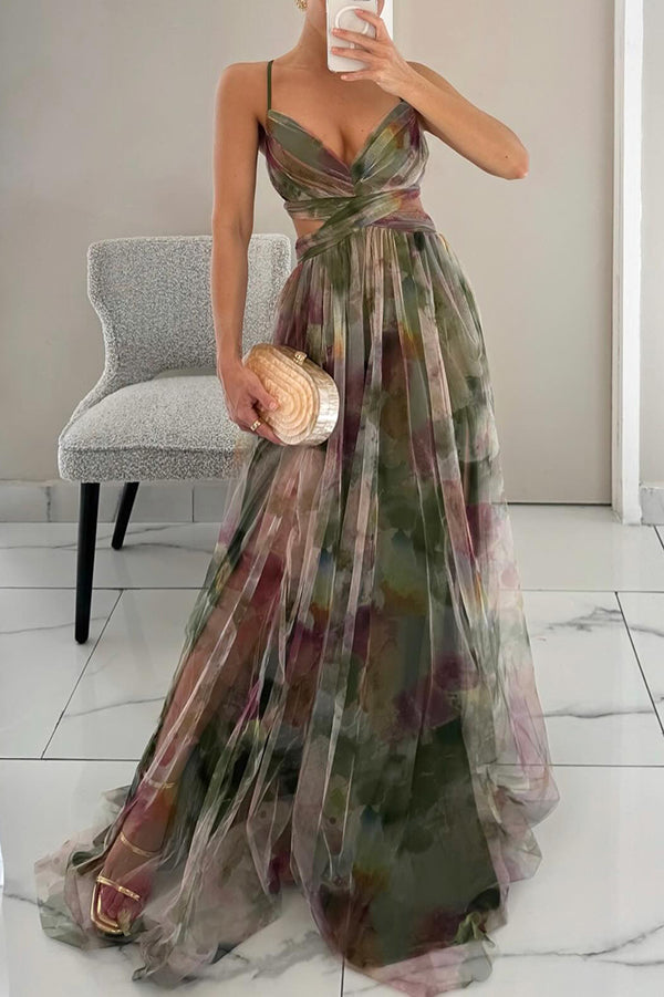 Solivia | Floral Print Maxi Dress