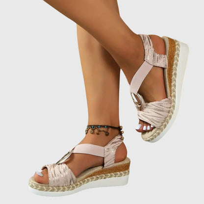 Lennon refined cushioned comfort sandals front view