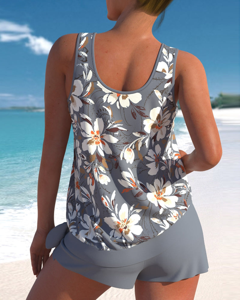 Zelmyra | Flowy Tankini Swimsuit Set