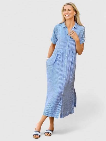 Claribel | Long Striped Midi Dress