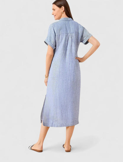 Claribel | Long Striped Midi Dress