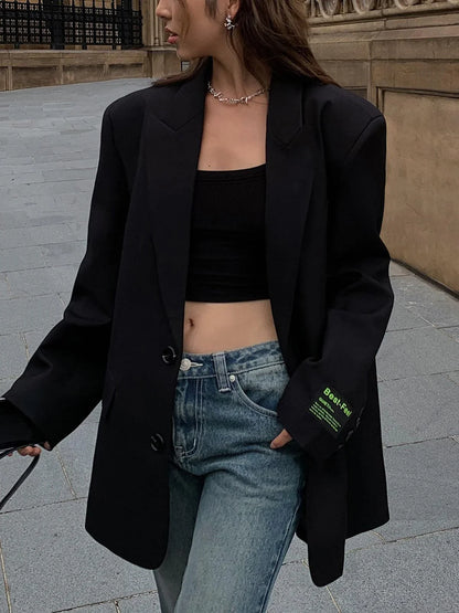 Bridget | Oversized Button Blazer