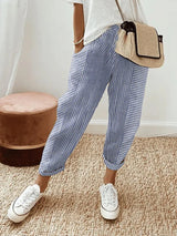 Vanessa | Casual Striped Straight Leg Pants