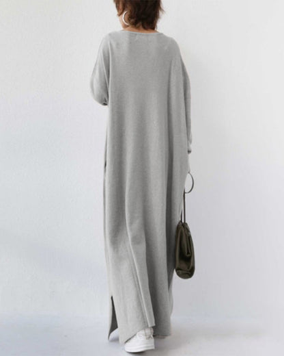 Oversized maxi dress, back view