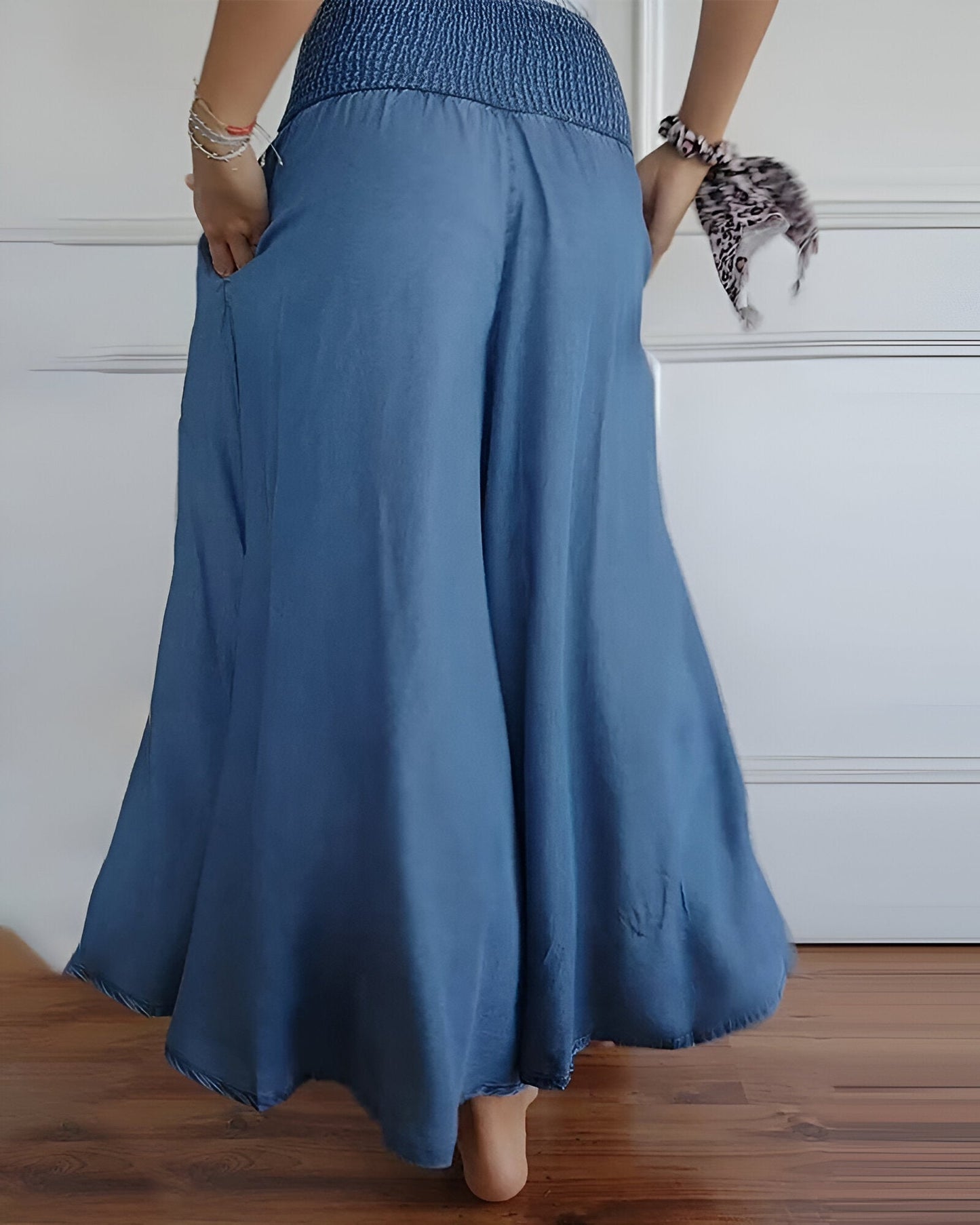 Evelyn | Printed A-Line Midi Skirt