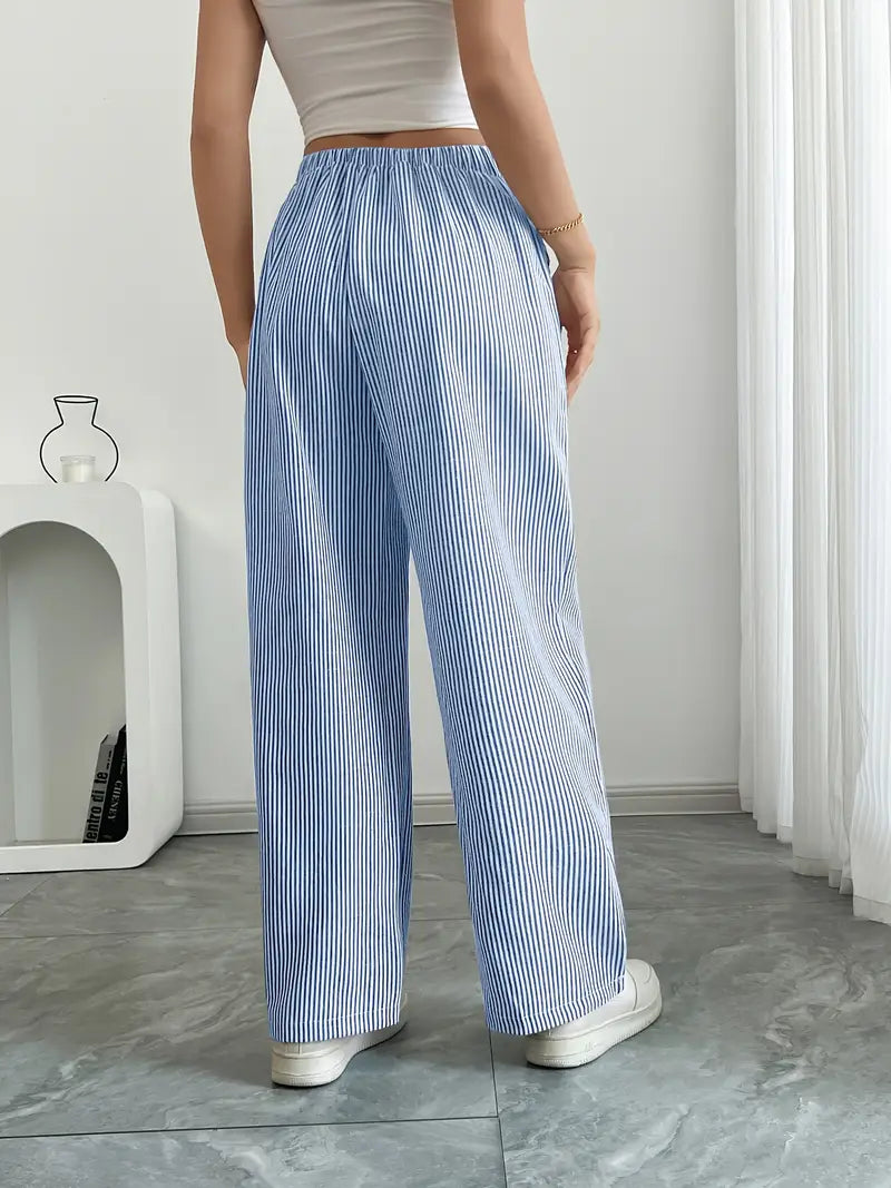 Bexley | Striped Wide-Leg Trousers