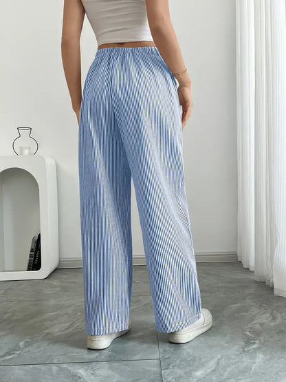 Bexley | Striped Wide-Leg Trousers
