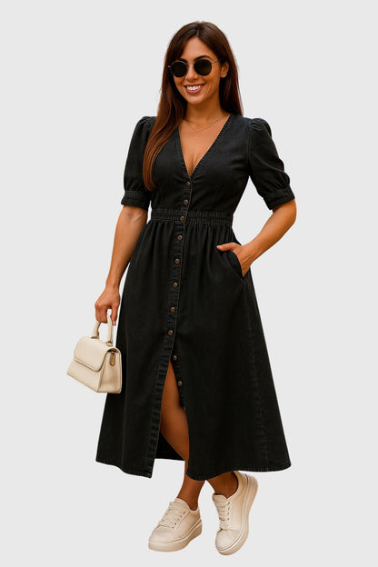 Jacqueline | Elegant Denim Mini Dress