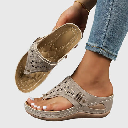 Kennedy slip-on wedges detail