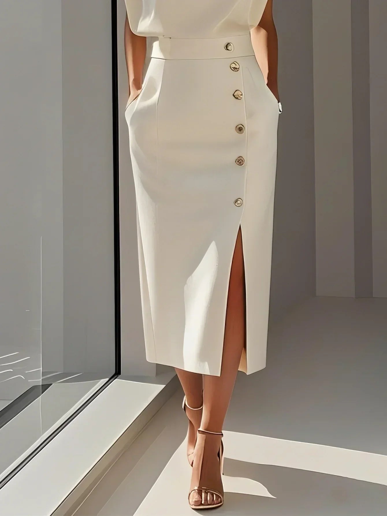 Marcella | Sleeveless Bodycon Midi Dress
