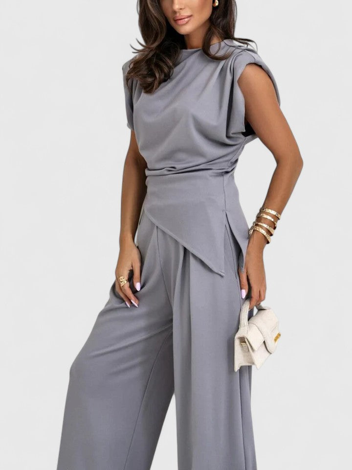 Sandrine | Sleeveless Top & Loose Pants Two-Piece Set