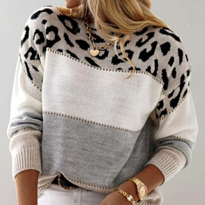 Ottavienne | Leopard Colorblock Sweater