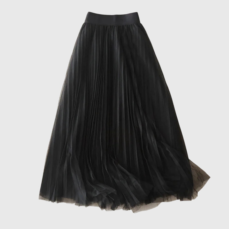 Annabelle | Tulle A-Line Midi Skirt