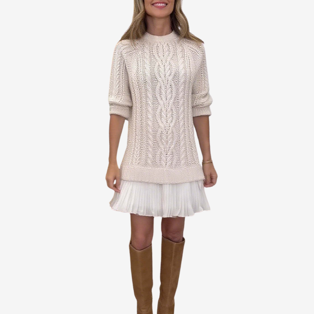 Coralise women's cable-knit sweater dress