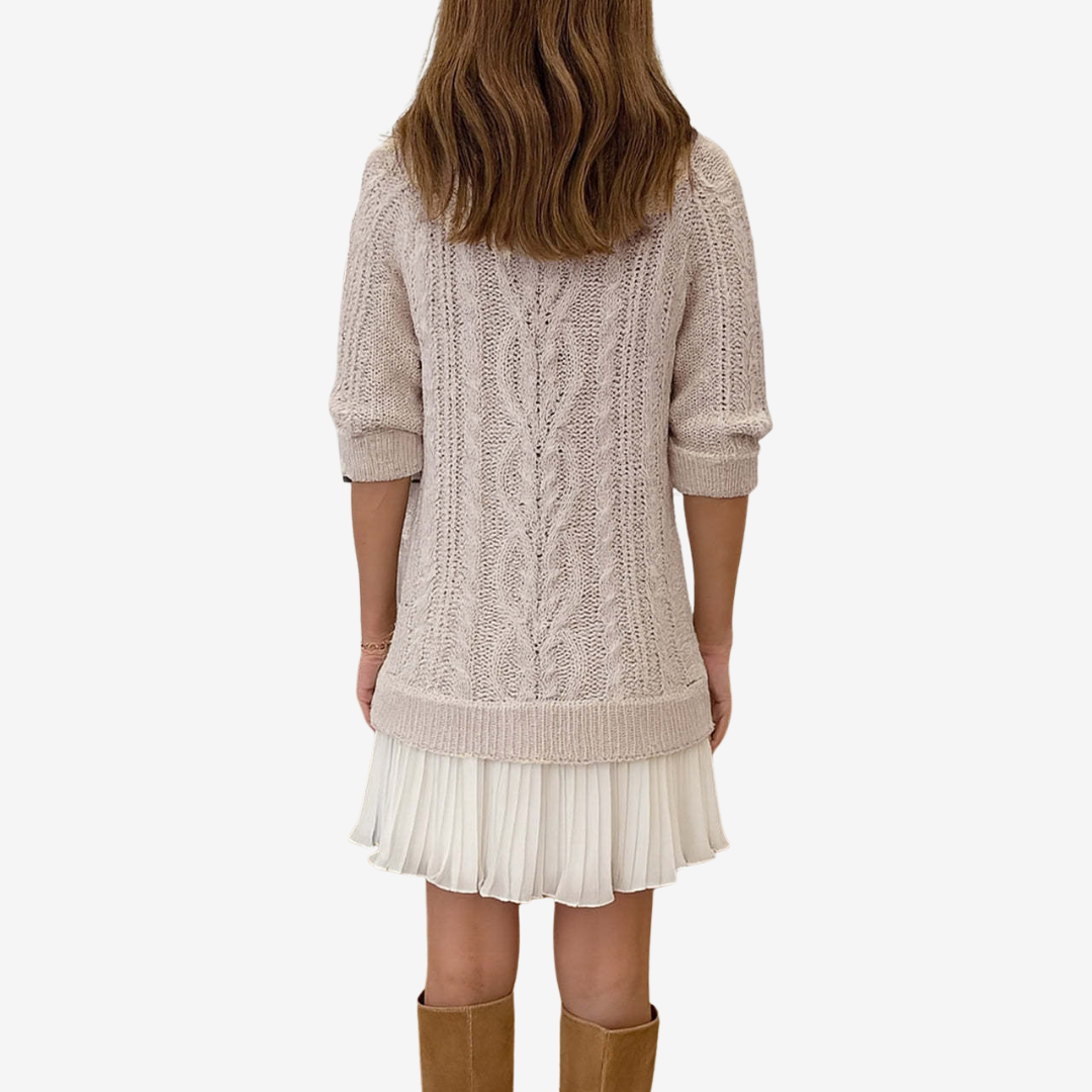 Coralise women's cable-knit sweater dress
