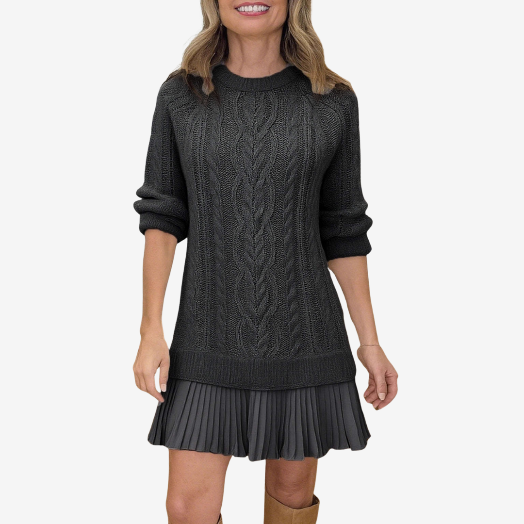 Coralise women's cable-knit sweater dress